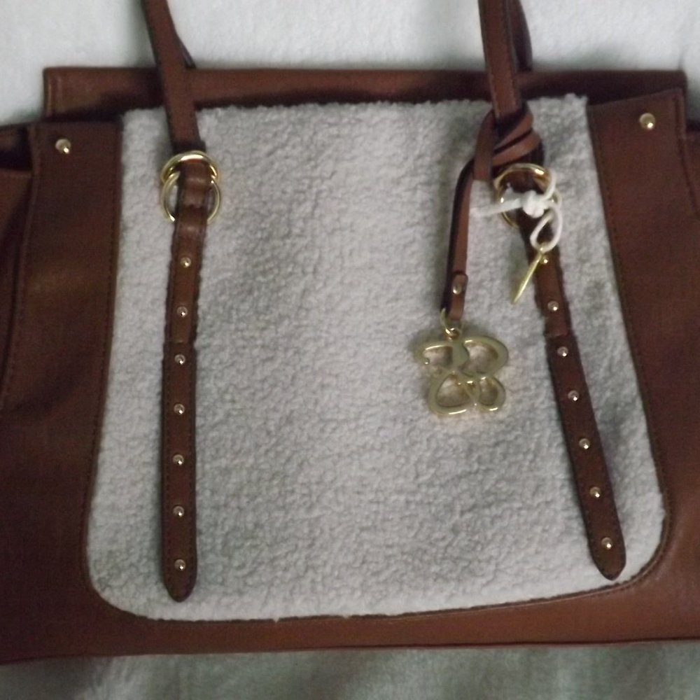 Jessica Simpson Vienna Satchel,  Bone and Almond Brown